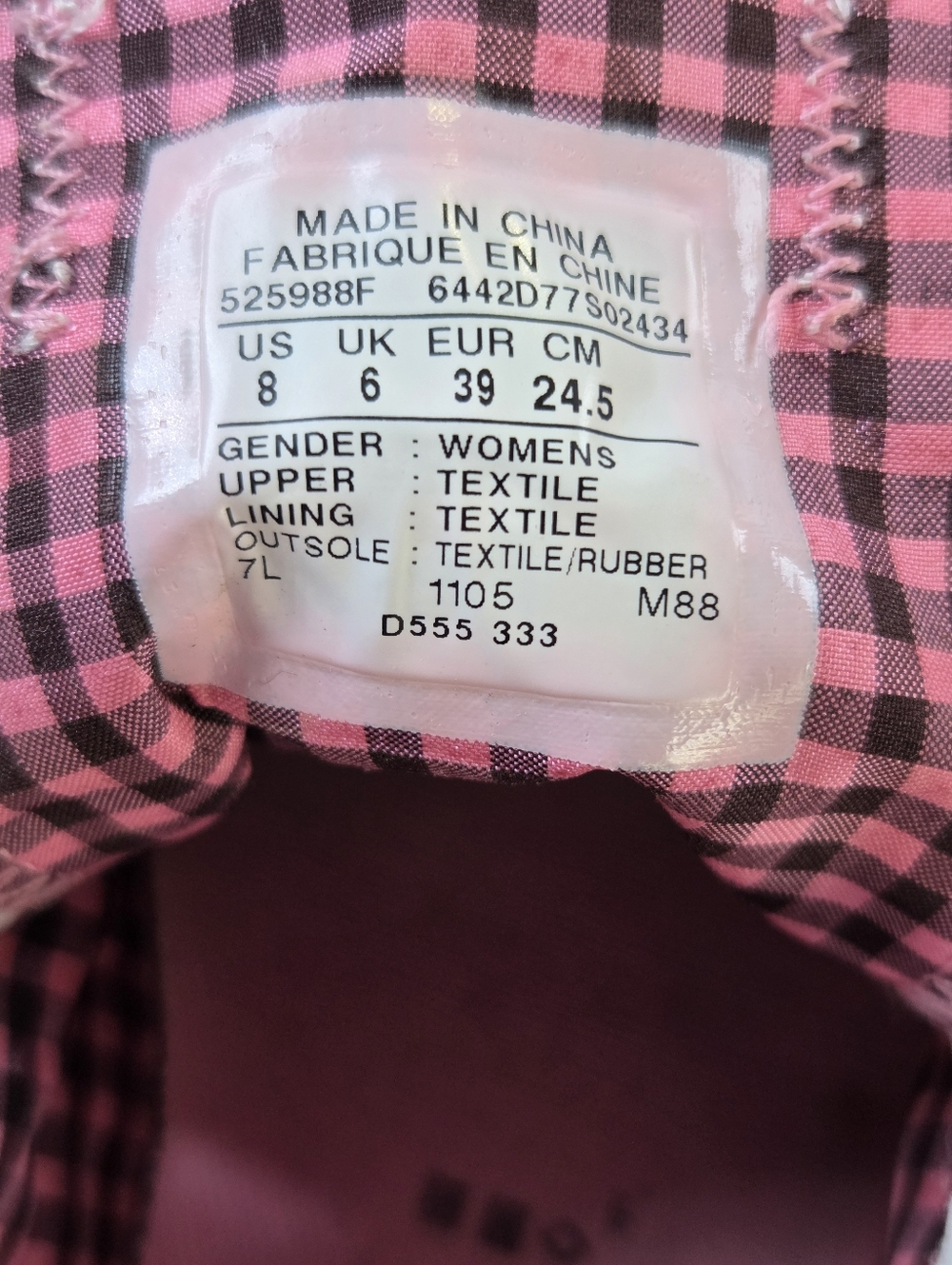 Converse Low Top Canvas Sneakers - Light Gray with Pink Accents(B19) - Picture 11 of 12